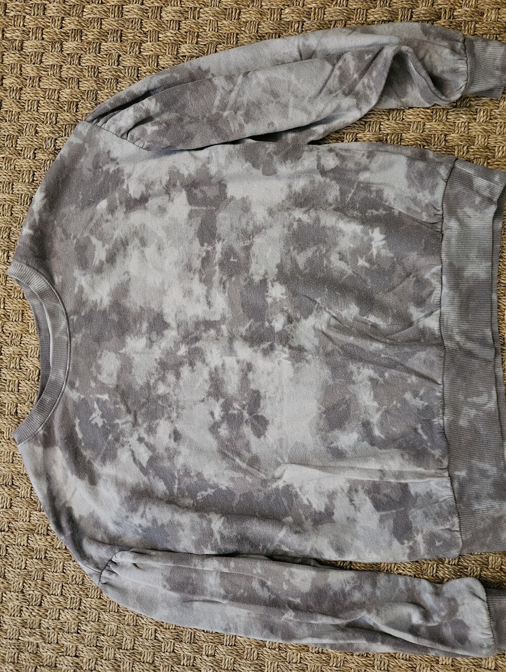 Simply Vera Vera Wang Purple Tie-Dye Crewneck Sweater